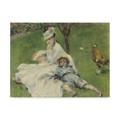 Trademark Fine Art Pierre Auguste Renoir 'Madame Monet And Her Son' Canvas Art, 14x19 BL01869-C1419GG